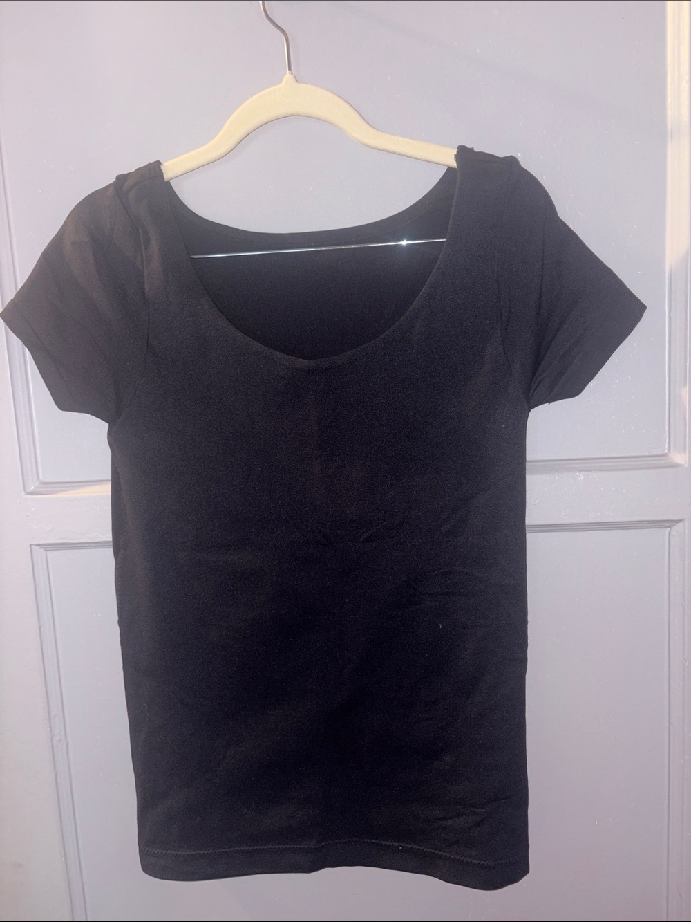 Aeropostale Black Scoop Neck Short Sleeve Tee